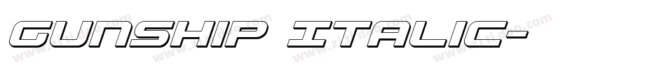 Gunship Italic字体转换